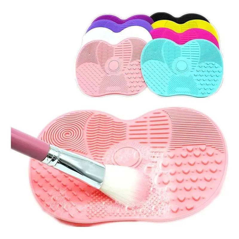 Tapete Silicone Limpa Pincéis Maquiagem: Cerdas Perf - Verde