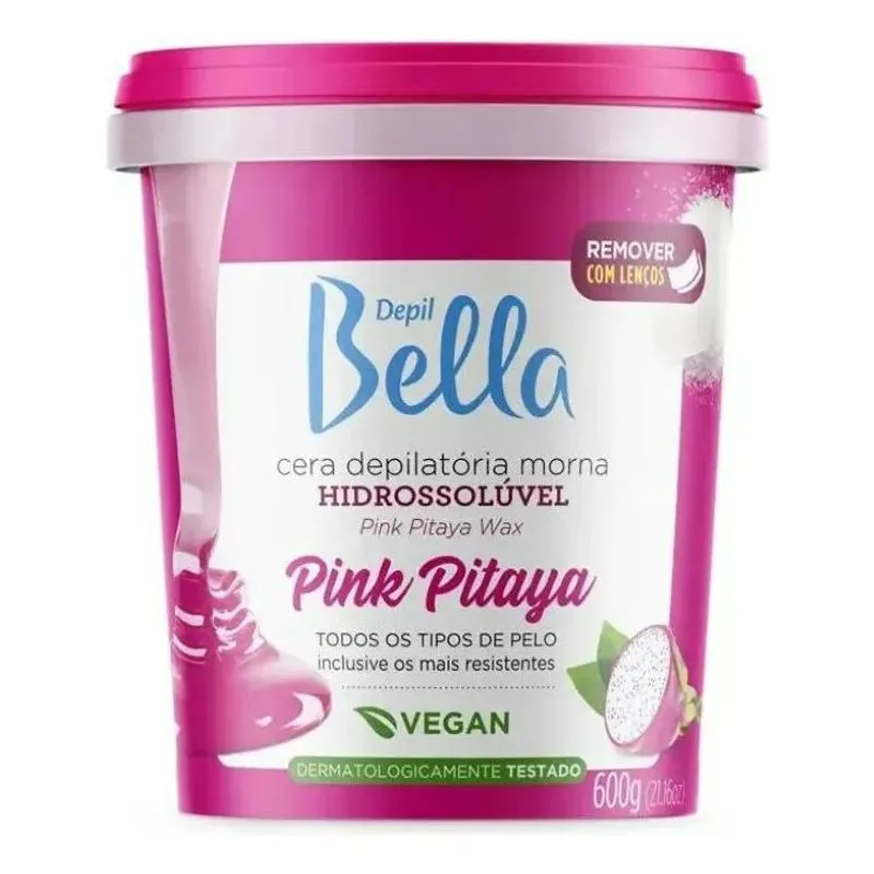 Cera Hidrossolúvel Pink Pitaya Morna Depil Bella 600g