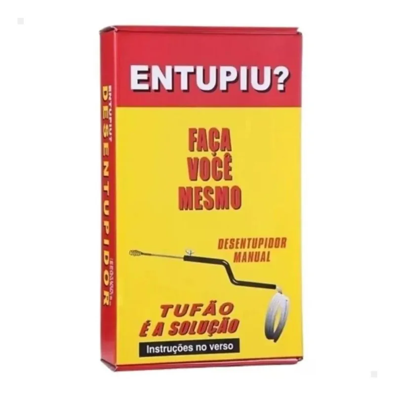 3x Desentupidor Tufão Aço 15m Cano Encanamento Cozinha Banhe
