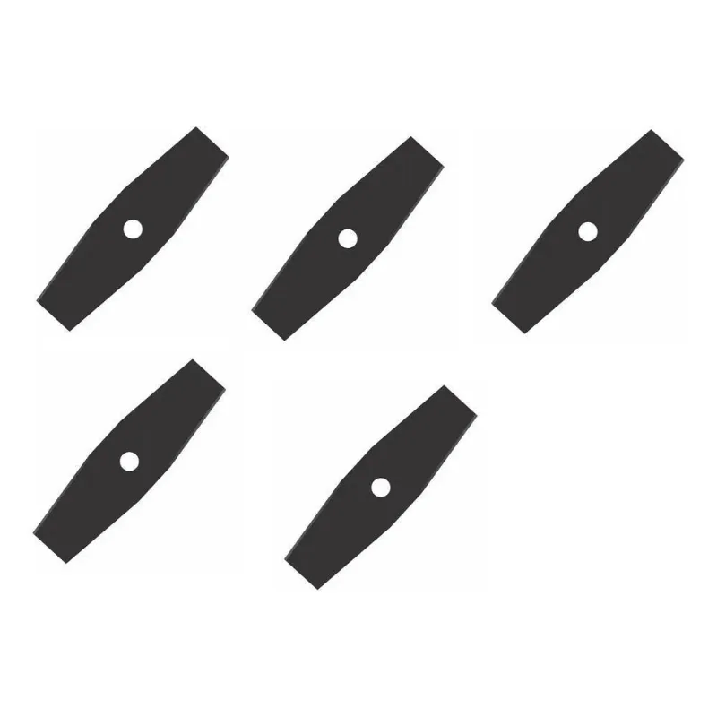 5 Faca Lâmina Roçadeira 2 Pontas 350mm Furo 1pol Berg 25,4mm