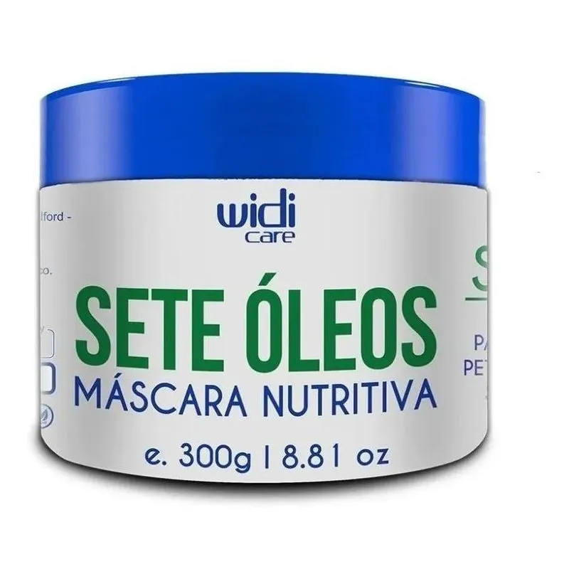 3x Máscara Nutritiva Sete Óleos 300g Maciez Nutrição Widi Ca