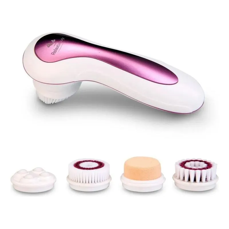 2x Massageador Escova De Limpeza Facial Clean Relaxmedic
