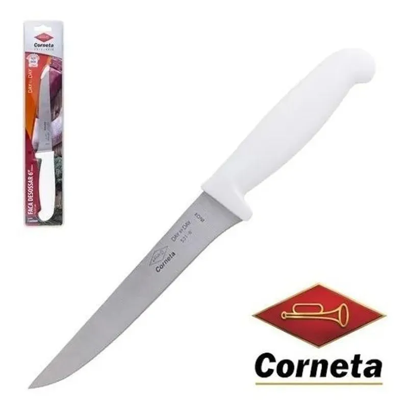 10x Faca Para Desossa Inox Corneta 6 Pol. 75531/06 - 72060