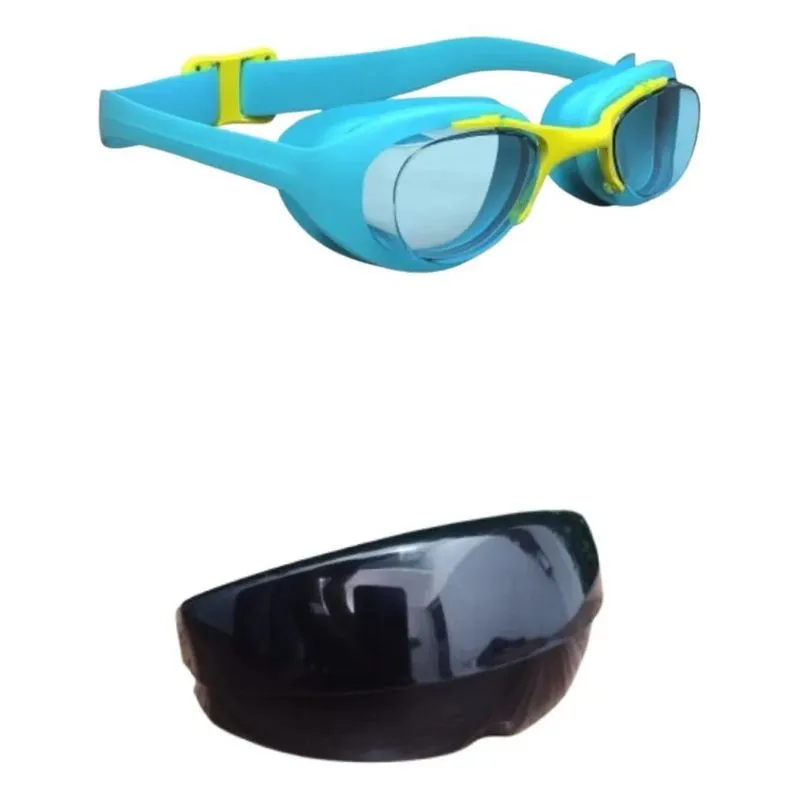 3x Nabaiji Kit Natação De 3 A 14 Anos Óculos Azul-amarelo