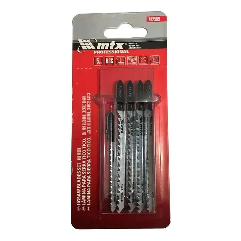 2x Kit De Lâminas De Serra Tico Tico Para Madeira 5 Peças