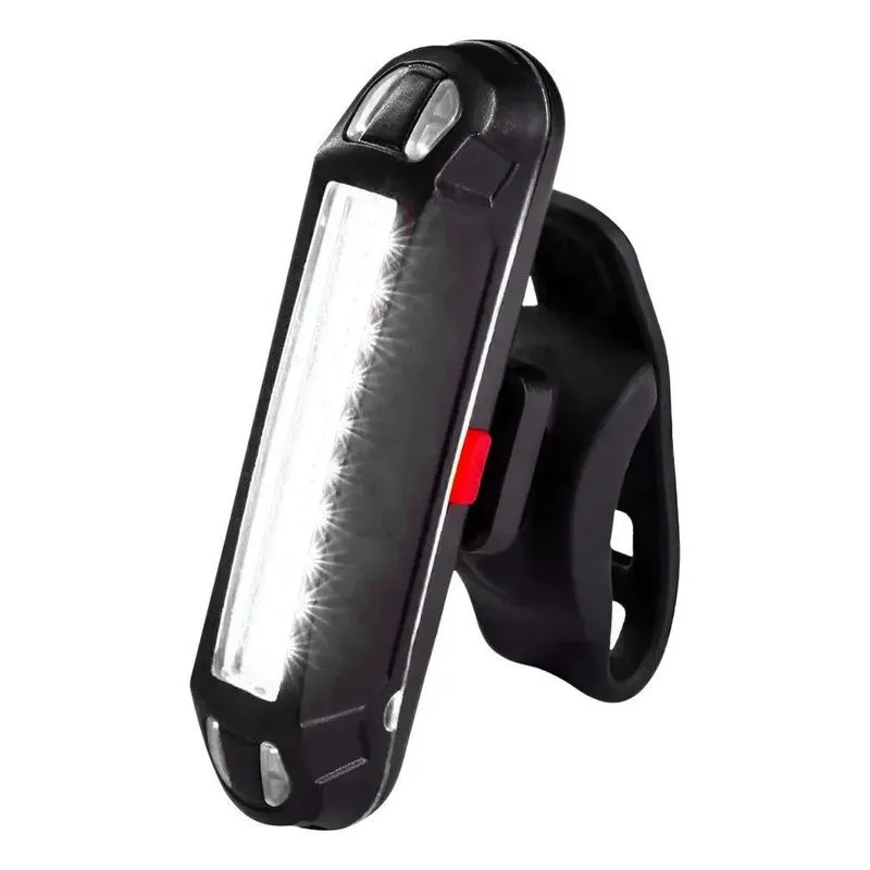 Lanterna Traseira Para Bike Led Recarregável Vermelho E Azul