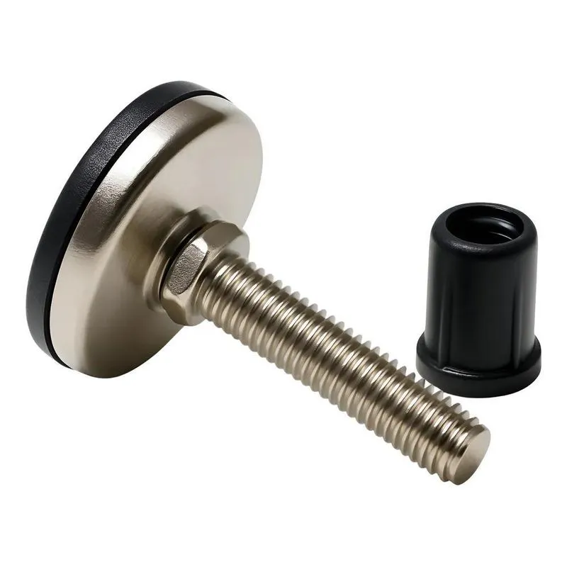 Sapata Niveladora Pé P/móveis 33mm C/bucha 30 Unidades