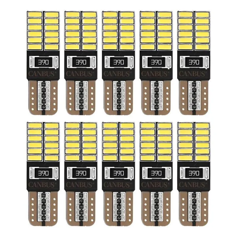 10 Led T10 24 Smd Canbus Canceller Branco 6000k T10