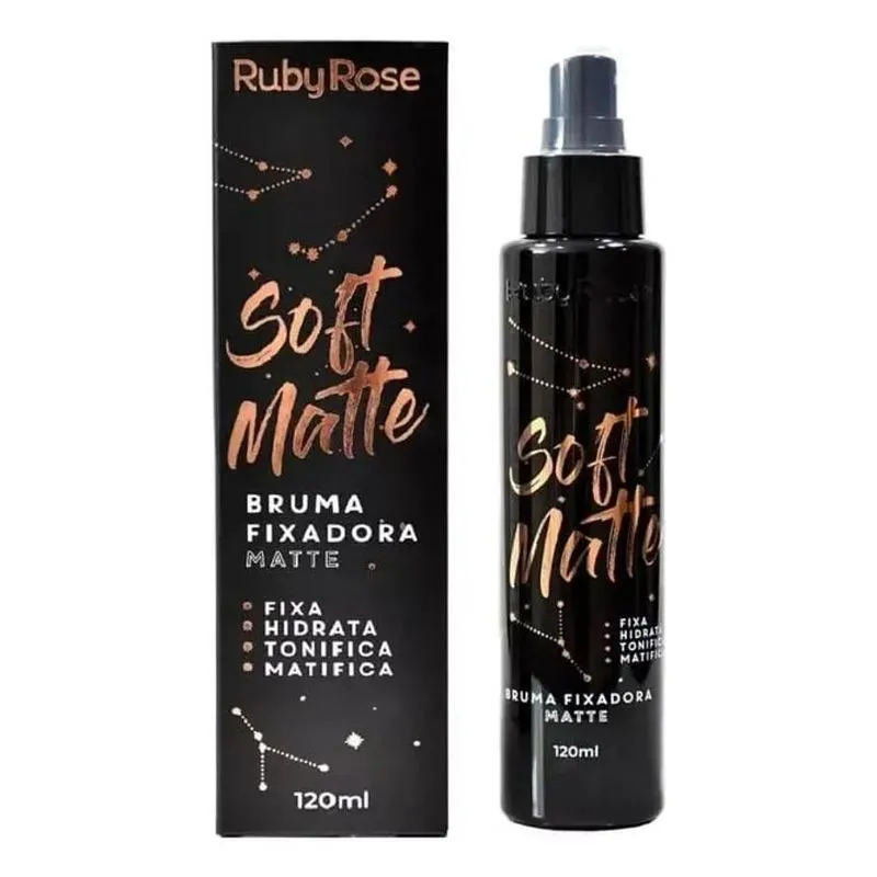 10x Bruma Fixadora Solf Matte Ruby Rose Hb-335 Spray Tom Do