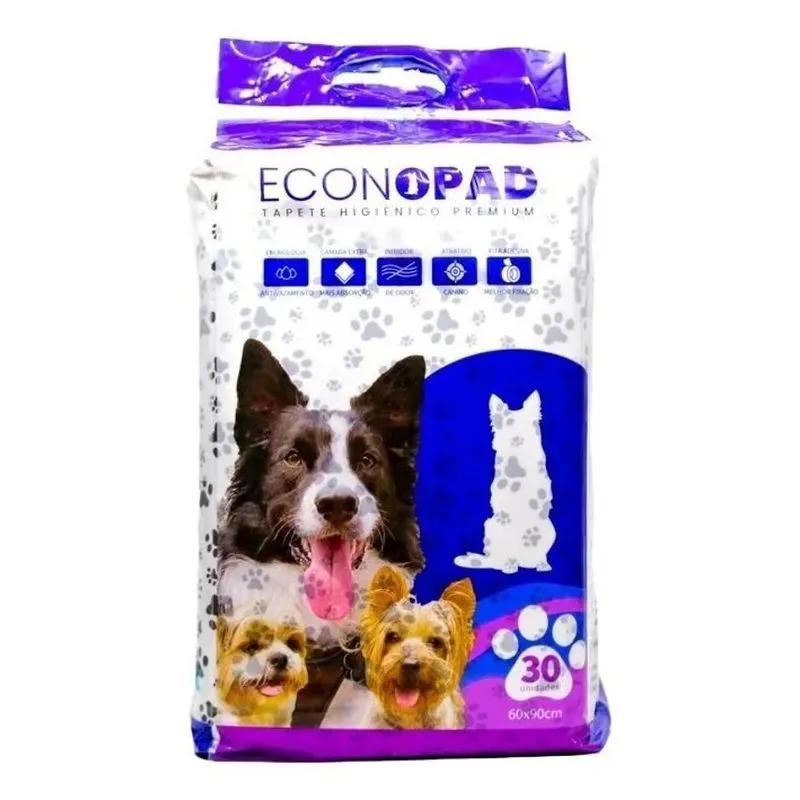 10x Tapete Pet Higiênico Cães Econopad Premium - 90x60cm 30