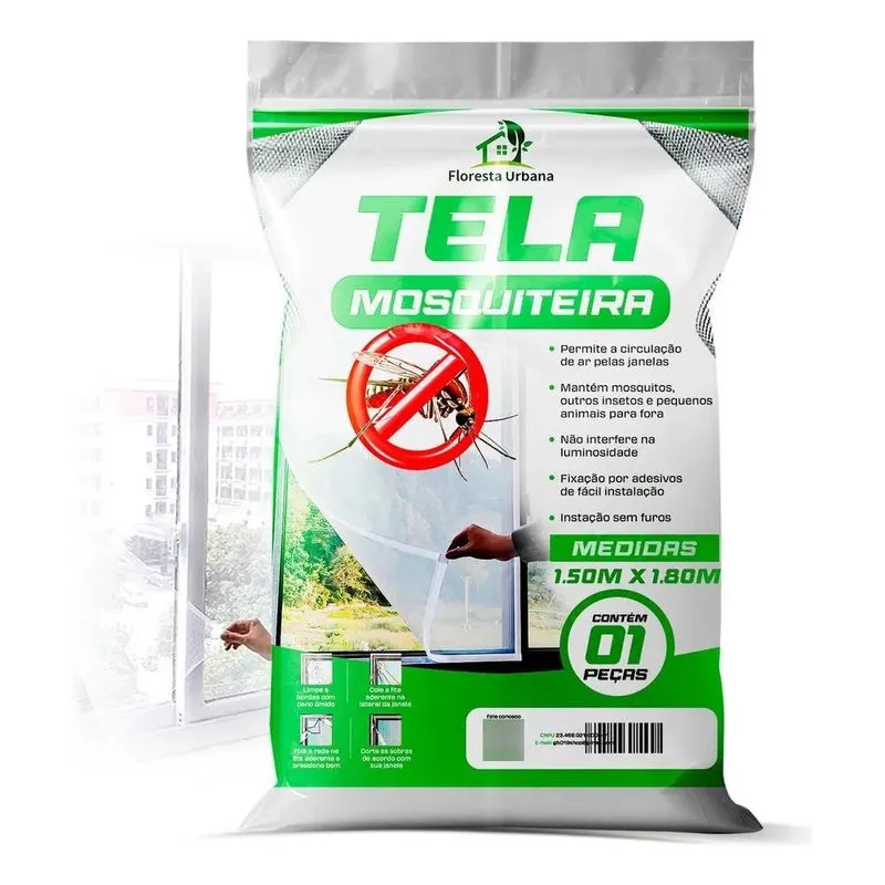 3x Tela Mosquiteira Janela Anti-inseto Para Mosquito Proteçã