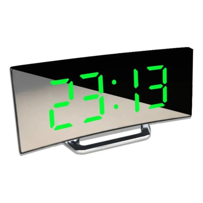 Despertador Espelhado Led: Moderno, Digital E Versátil - Verde