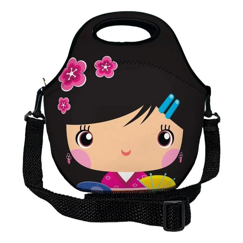 Lancheira Térmica Neoprene: Preserva Aliment - Princesa Manu