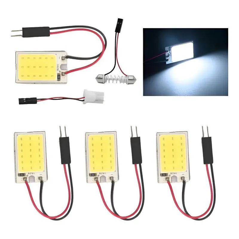 Kit 4 Placa Super Led Cob 16 Chips T10 Torpedo M4 La
