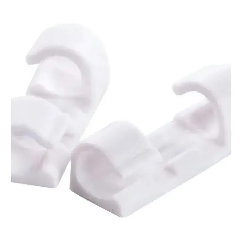 Kit 40 Clips Organizador Fixador Adesivo De Cabo Fios Parede
