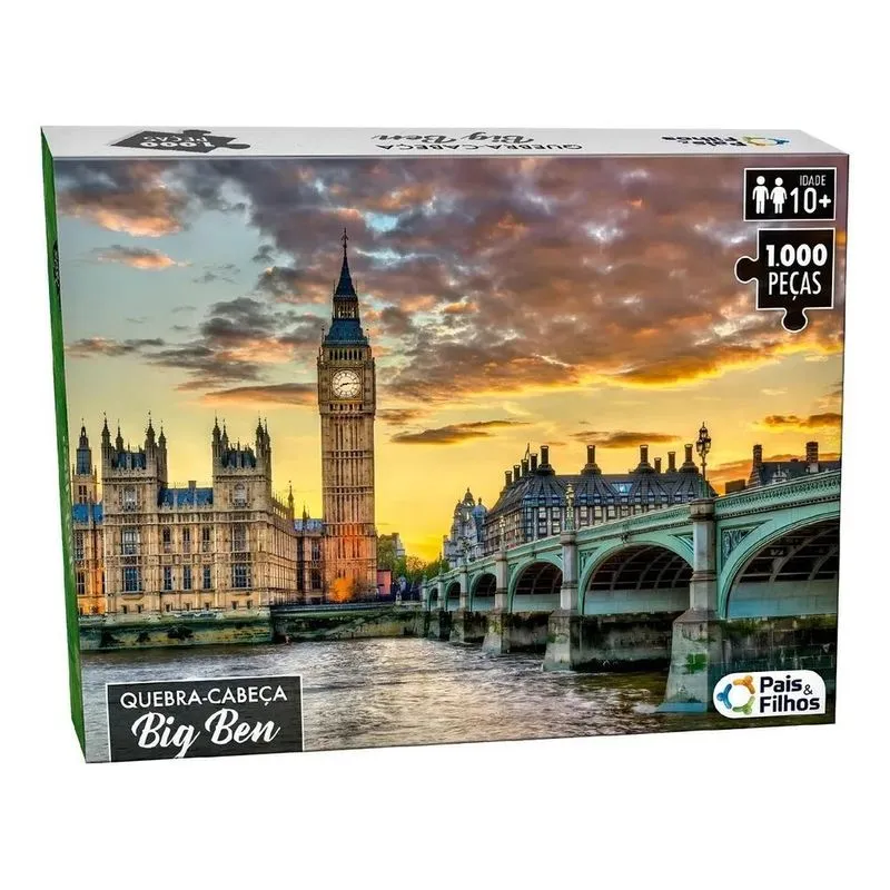 2x Quebra Cabeça 1000 Peças Big Ben Londres