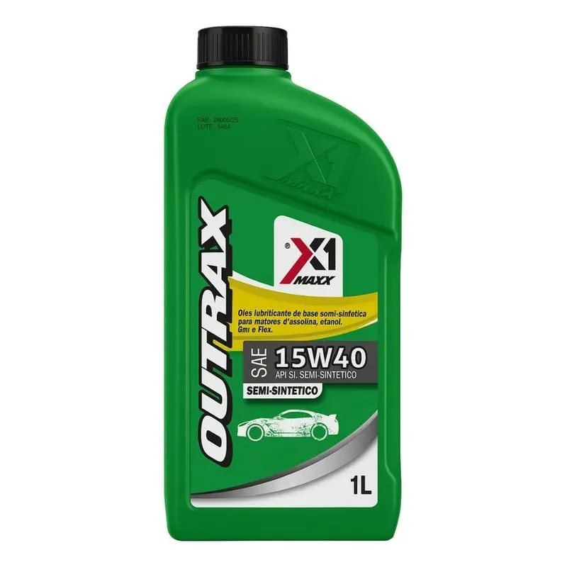 2x Óleo Lubrificante Motor X1 Maxx Sae 15w40 Semi Sintético