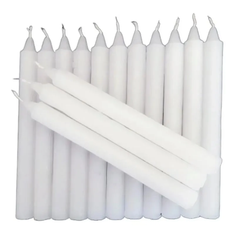 2x Velas Palito Branca Grossa 2,1 Cm X 19 Cm Altura 1 Kilo