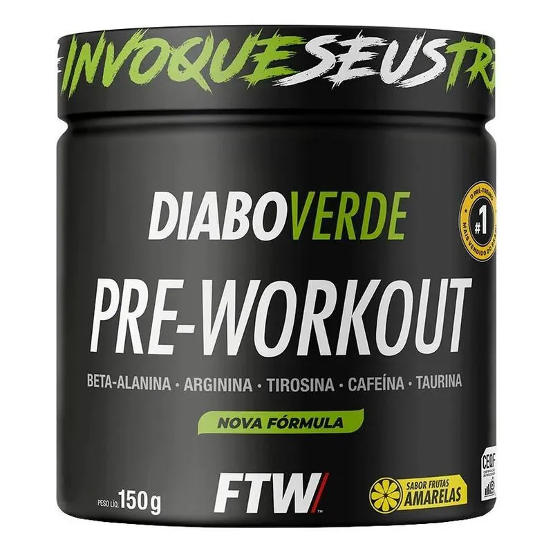 10x Suplemento Em Pó Pre Treino Pre Workout Pote 150g Sabor