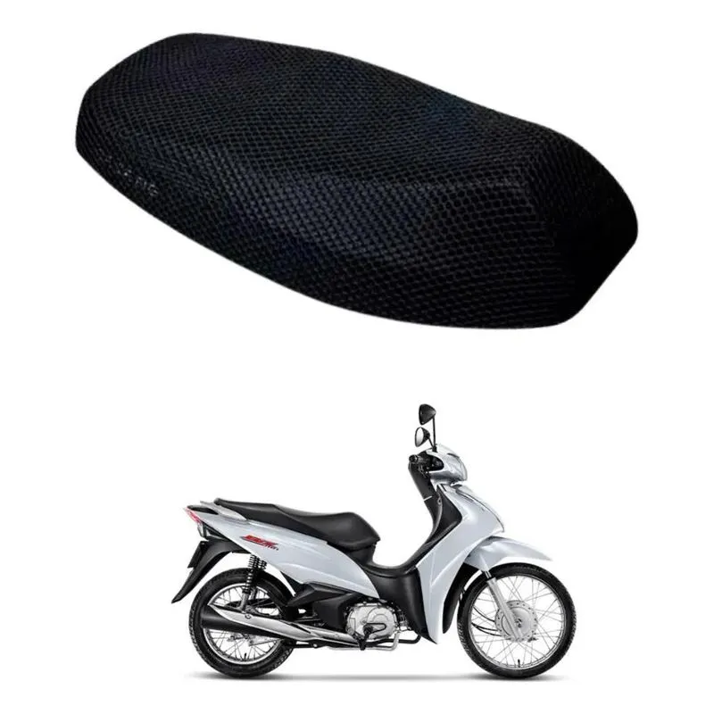 3x Capa Térmica Banco Moto Tela Rede Honda Biz Cg Titan Fan
