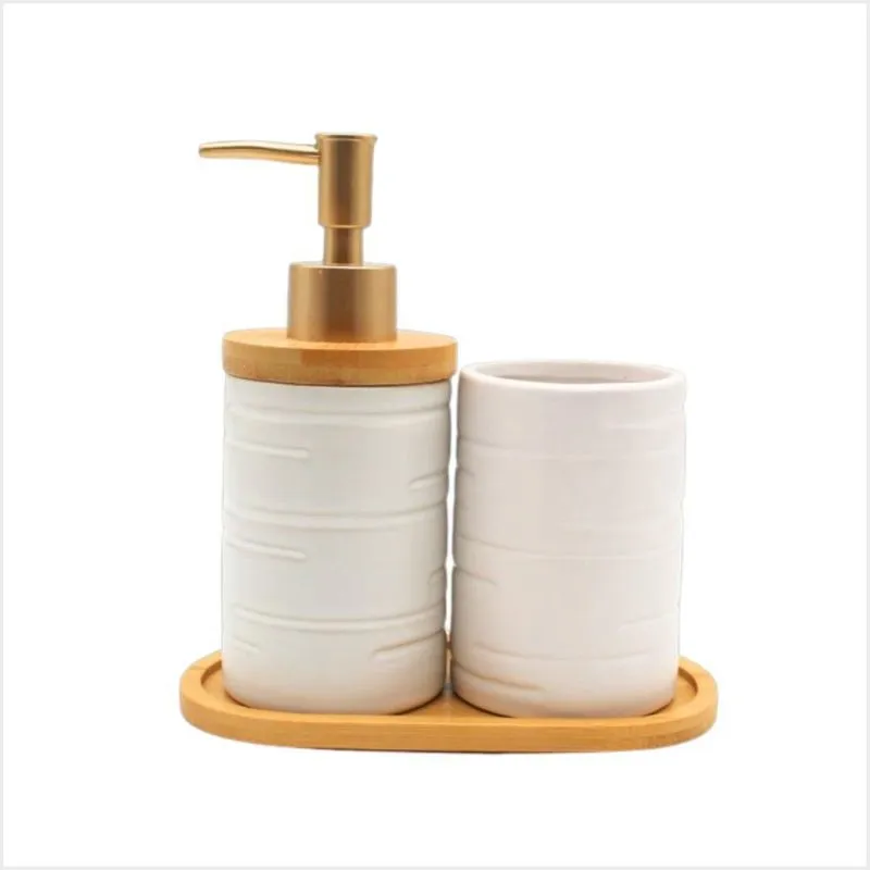 Jogo Banheiro Kit Lavabo Porcelana Sabonete Escova Bandeja