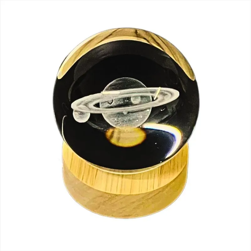 Abajour Led Luminaria De Mesa Galaxy Lights Bola De Cristal
