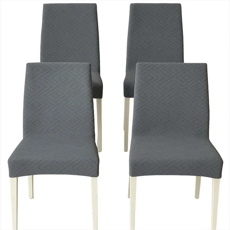 Kit Capas Cadeiras Jantar Mesa 4 Lugares Elastano Proteção