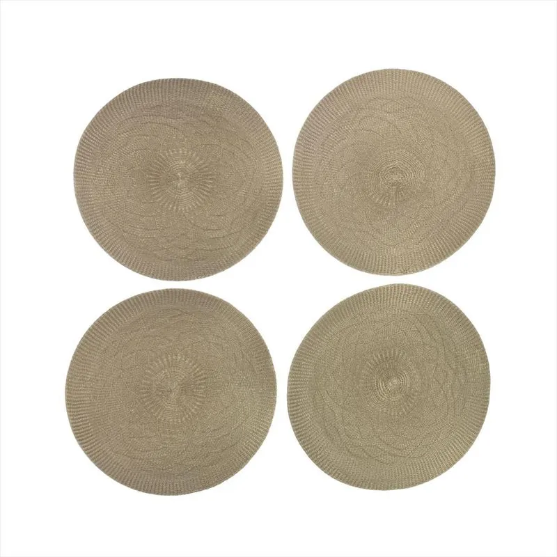 4 Peças Descanso Pratos Redondo 38cm Jogo Americano Fendi