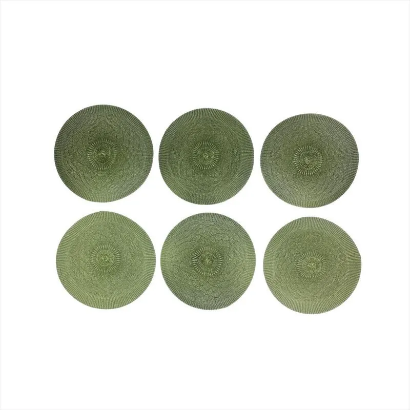 Conjunto Americano Souspla Verde Mesa Posta 6 Peças Pratos