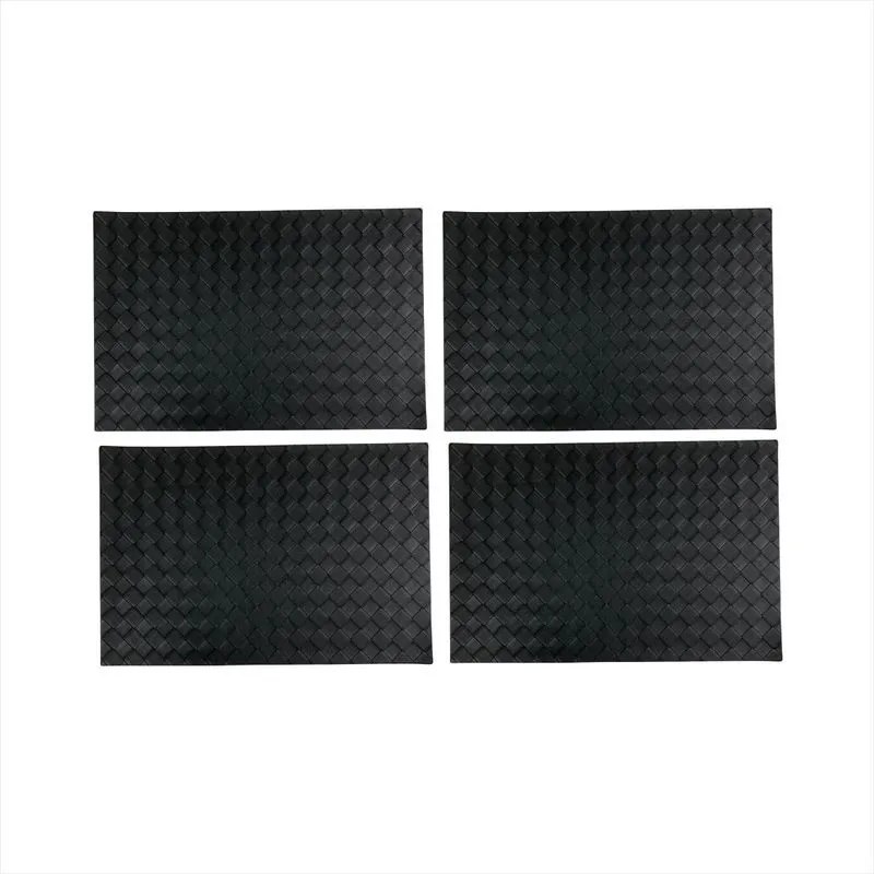 Kit Americano Mesa Jantar Apoio Prato Souspla 4 Peças Preto