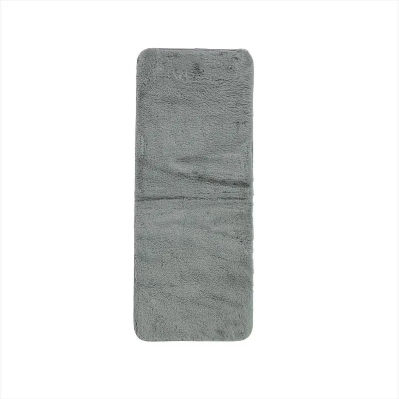 Passadeira Cinza Antiderrapante 40x100cm Quarto Sala Luxo