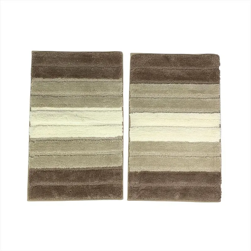 Kit 2 Capachos Versátil Luxo Microfibra Polipropileno Bege
