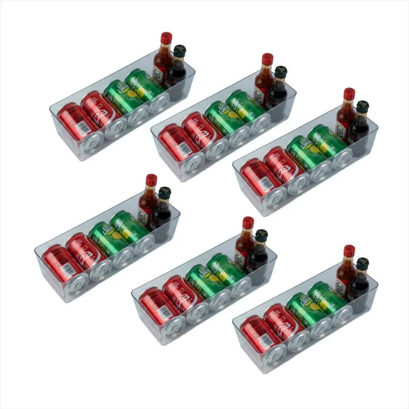 Organizadores De Geladeira Legumes Latas Transparente 6 Pçs