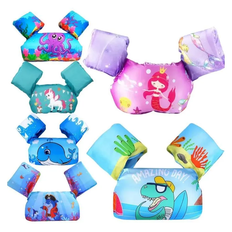 2x Colete Salva Vida Boia Infantil Braço Piscina Praia Não F