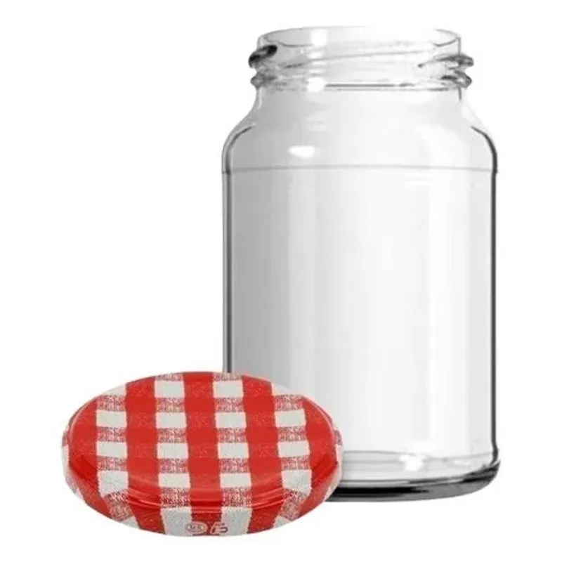 10x 10 Potes Vidro Palmito 500ml C/tampa Metal E Lacre