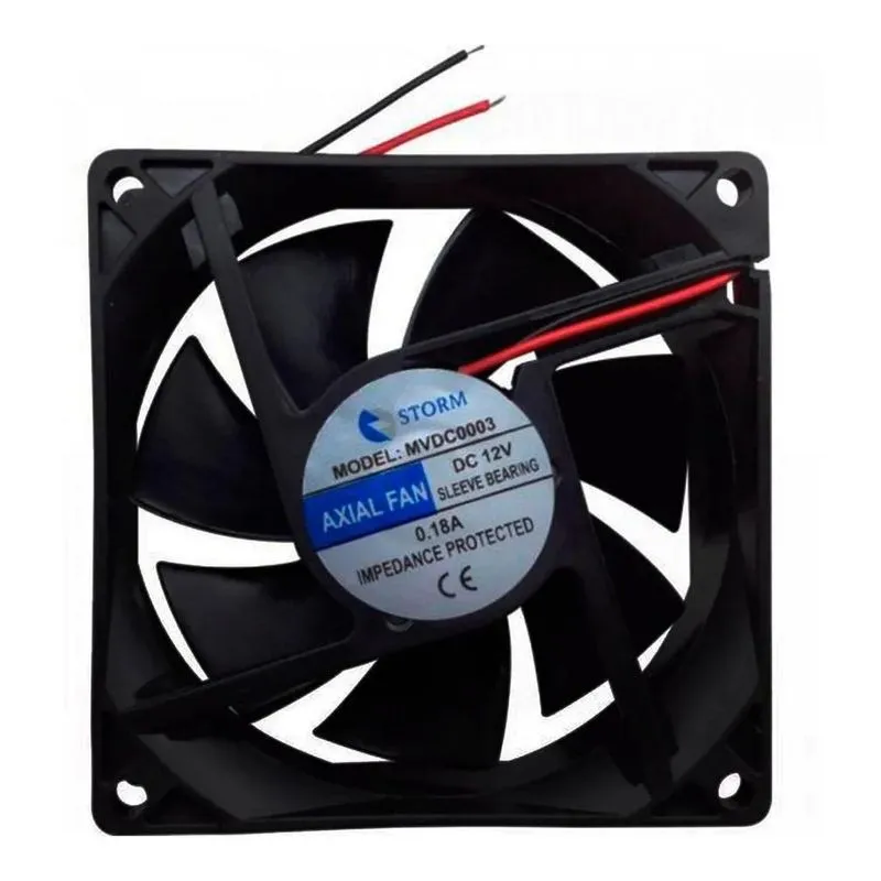 2x Fan Cooler Microventilador 80mm 8cm 80x80x25mm 12v 3000rp