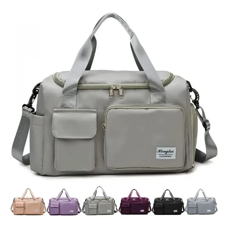 5x Bolsa Mala Com Porta Tênis Impermeável, Unissex, Alça Reg