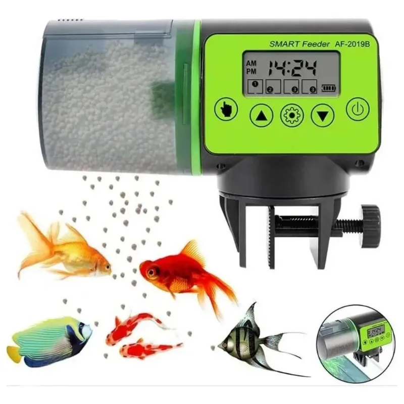Alimentador Automático Dosador Comida Peixes Aquario 4 Vezes