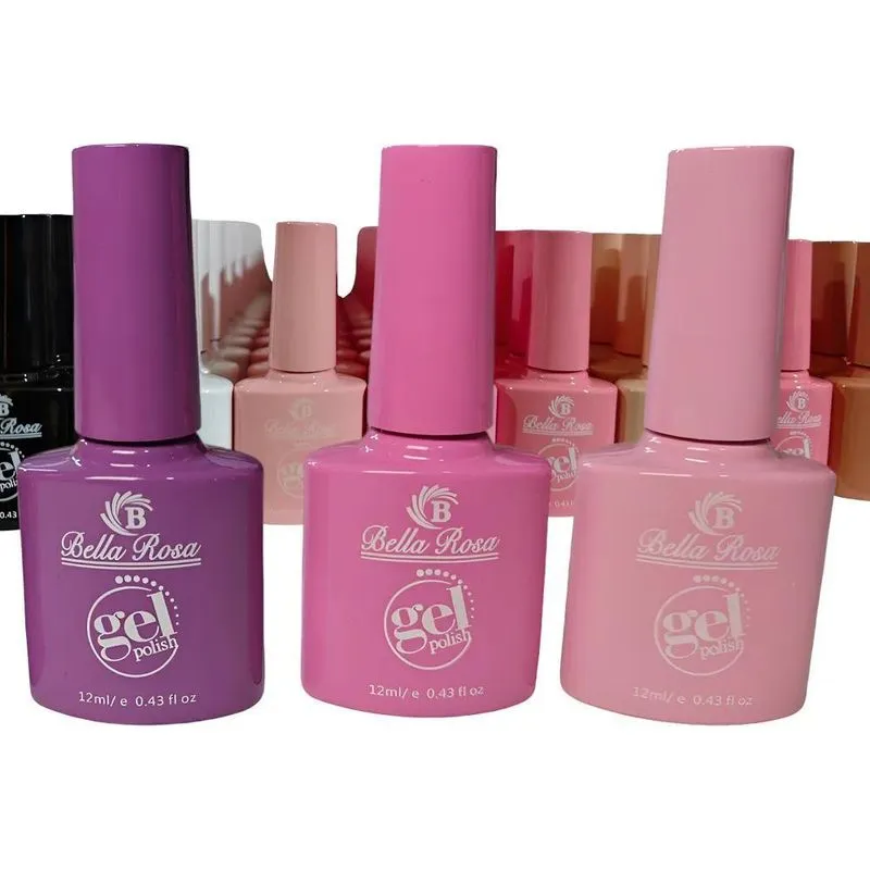 Kit 10 Esmalte Em Gel Uv + 10 Anel Expositor Mostruário Cor