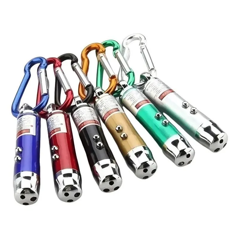 Laser Pointer Luz Led Lanterna Chaveiro Interativo Gato Cão