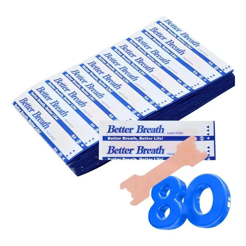 80 Dilatador Nasal Better Breath Embalagens Individuais Tira
