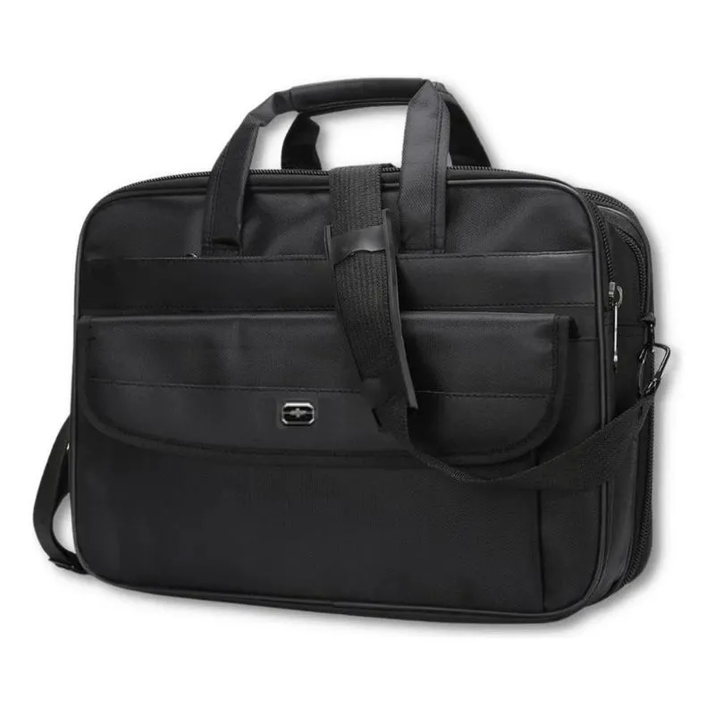 2x Pasta Bolsa Executivo Unissex Tecido Impermeável Trabalho