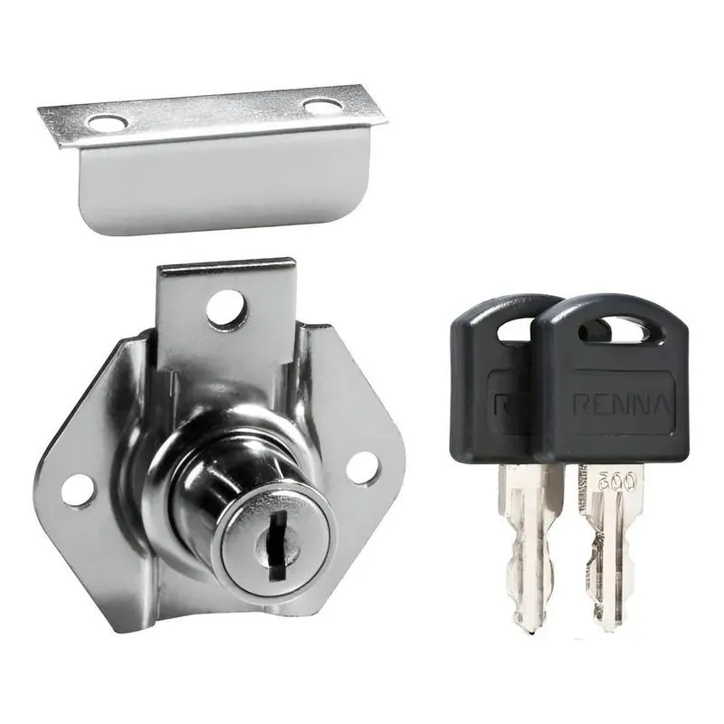 Fechaduras 31mm Porta Gaveta Armário Chaves + Batente Cor Cr