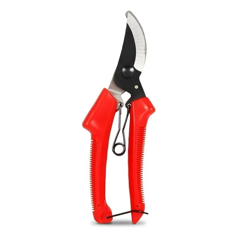 Alicate Tesoura Podadora Corte Jardinagem Cor Vermelho