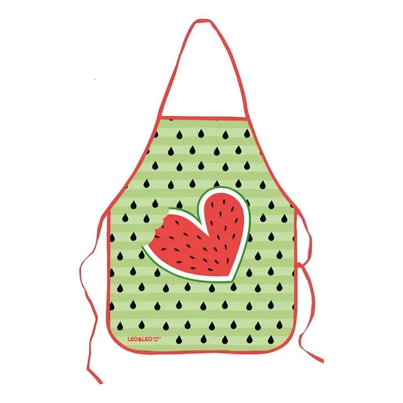 Avental Escolar Plástico Estampado Melância 49,5x39,5cm