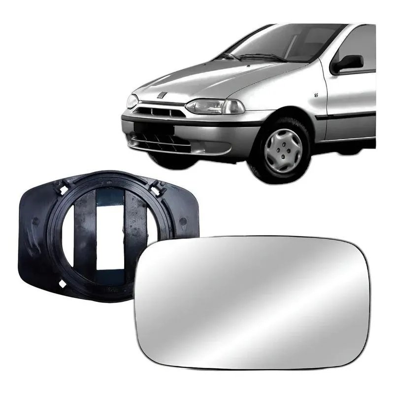 Lente Espelho Retrovisor Palio 1996 A 199 Esquerdo Motorista