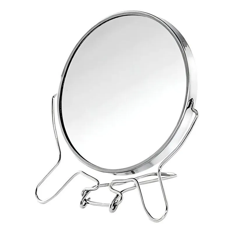 Espelho Mesa Dupla Face Maquiagem Banheiro Decoração 14cm Co