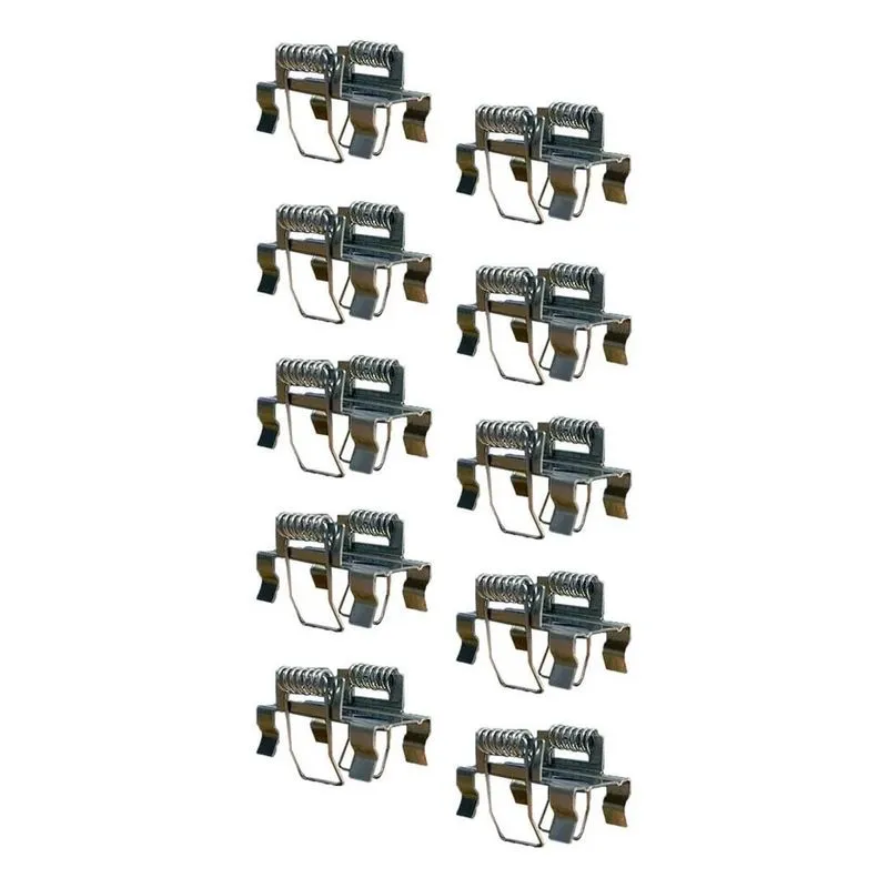 10x Kit 12 Presilhas Borboleta / Gafanhoto Para Perfil Led