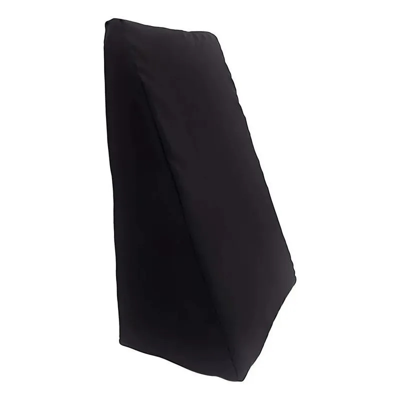 Capa Suave Almofada Encosto Triangular: Conforto Dur - Preto