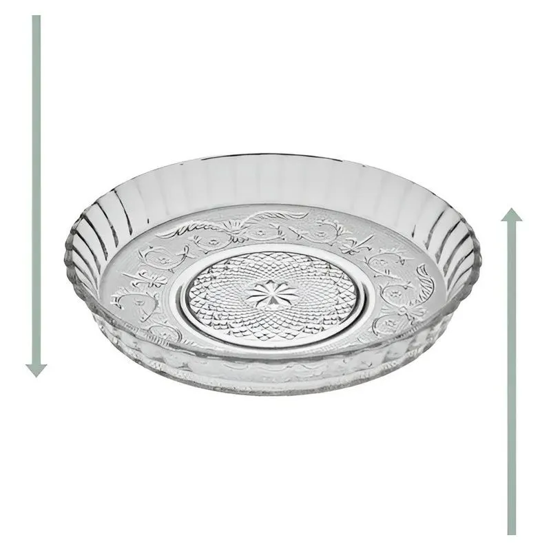 Prato Para Bolo Pudim Com Borda 30cm Kig Glassware